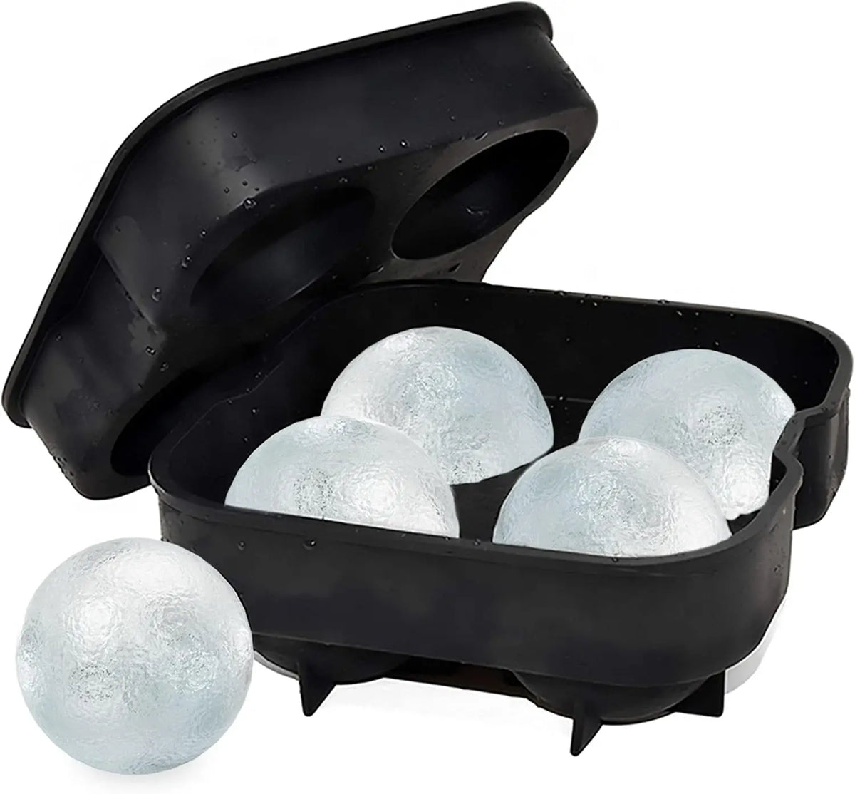 Silicone Ice Cube Tray with Lid – Ice Ball Mold for Whiskey Silicone Ice Tray Axl