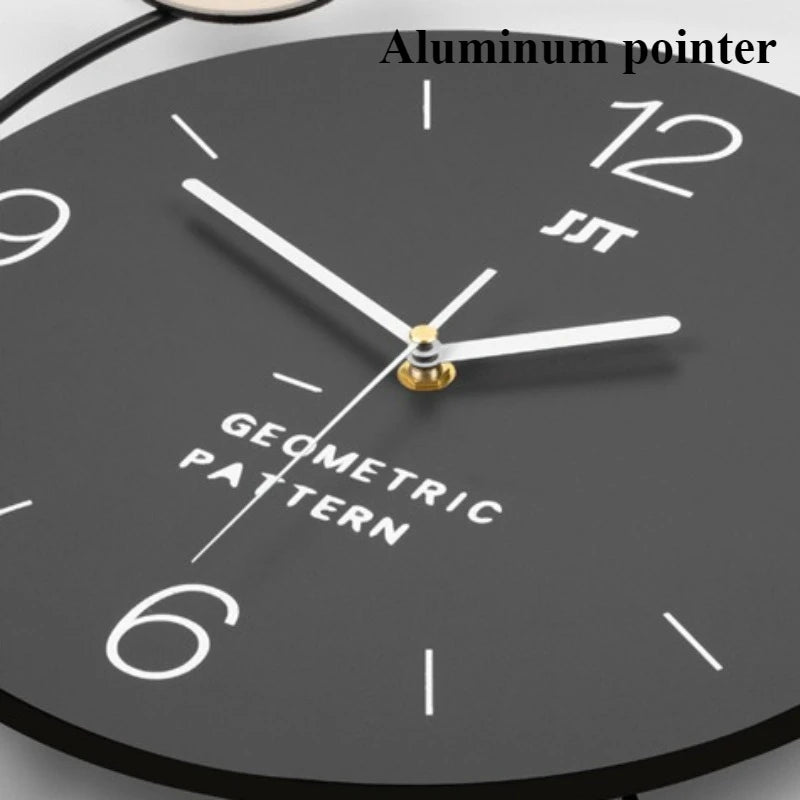 Modern Silent Wall Clock – Nordic Metal Minimalist 37x64cm Silent Wall Clock Axl