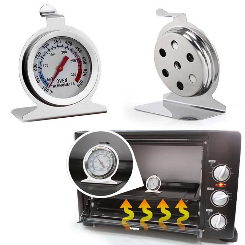 Stainless Steel Oven Thermometer Dial 50–300°C Kitchen Gauge Oven Thermometer Axl