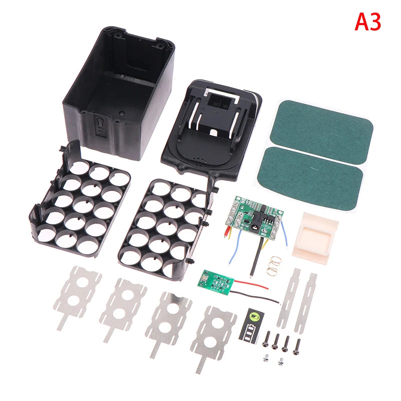 18650 Li-ion Battery Shell Box with PCB Protection Circuit Battery Pack Shell Axl A3
