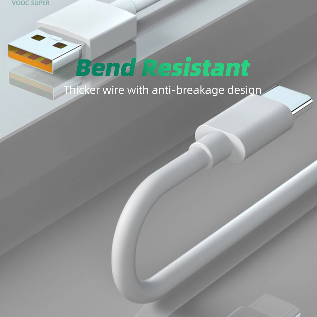 65W USB-C Fast Charging Cable 6.5A for OPPO Realme OnePlus USB-C Charging Cable Axl