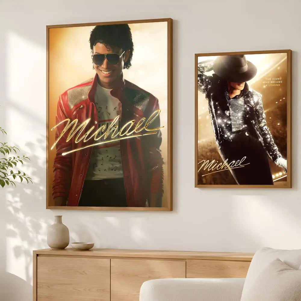 Michael Jackson HD PVC Self-Stick Wall Art Poster | Waterproof Wall Art Poster Axl