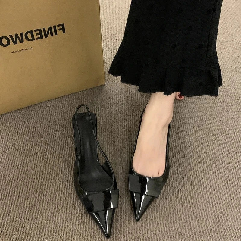 Women's High Heel Pointed Toe Slingback Sandals | Party Heels High Heel Sandals Axl