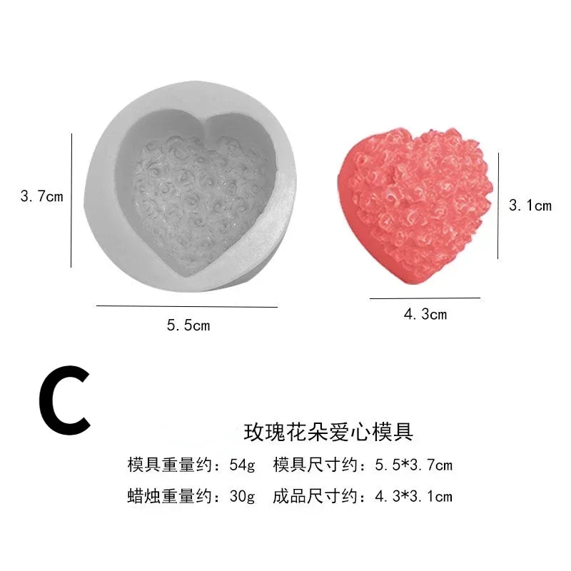 Rose & Bow Silicone Mold – Chocolate, Candy, Soap & Candle DIY Silicone Baking Mold Axl C
