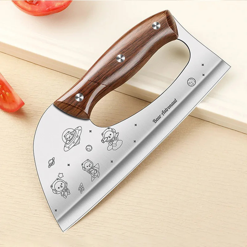 PLYS Forged Chef's Knife – 20cm Stainless Steel Cleaver Chef's Knife Axl