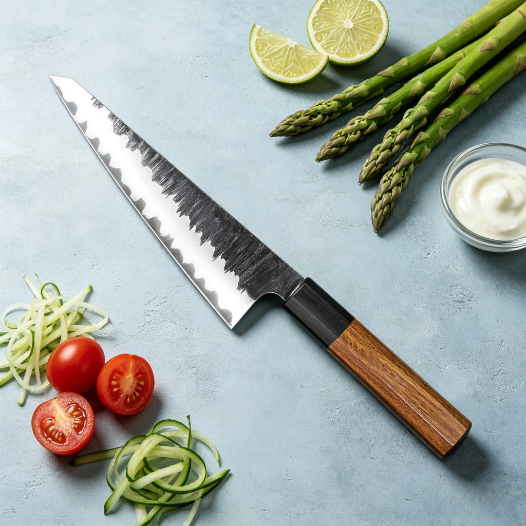 Japanese Kiritsuke Knife – Stainless Steel Chef Kitchen Knife Kitchen Chef Knife Axl