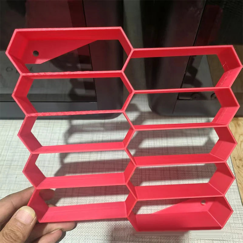 10-Grid 3D Printed Car Model Display Rack & Storage Case Model Car Display Rack Axl Red