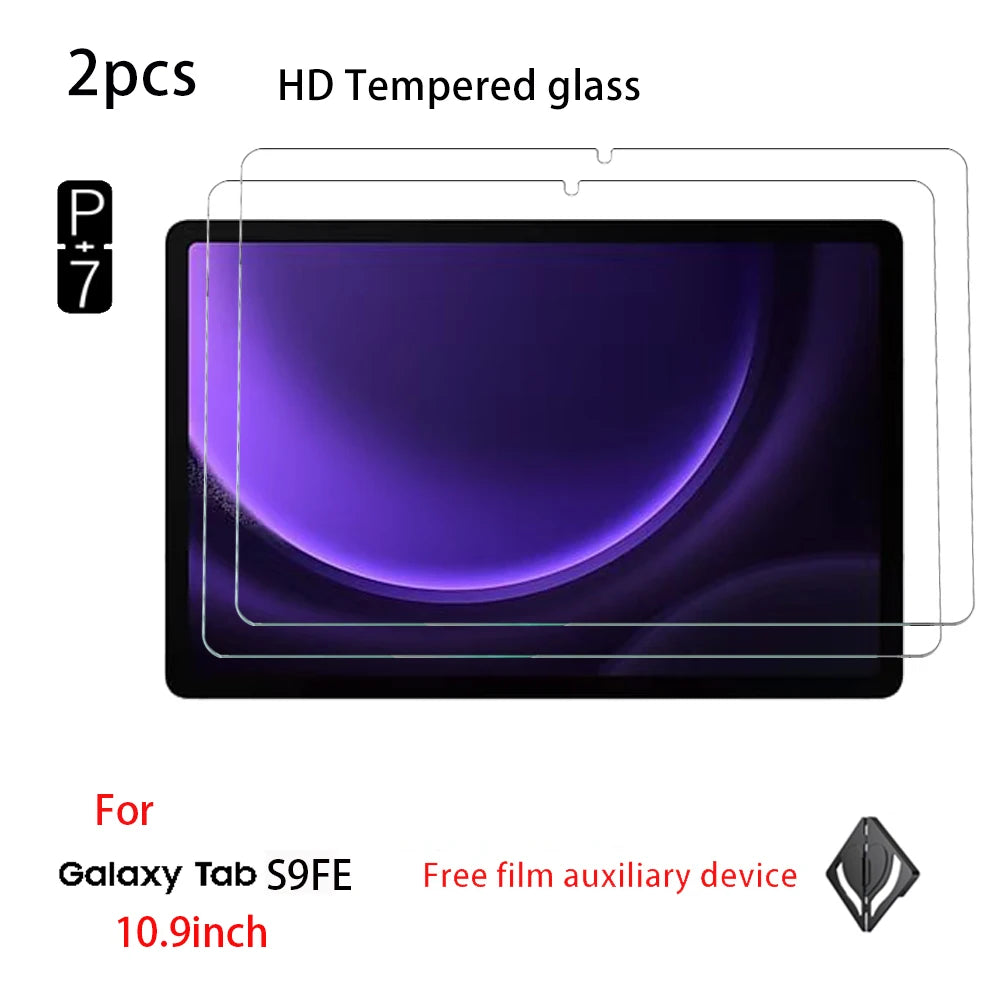 2-Pack Tempered Glass Screen Protector Samsung Galaxy Tab S9FE S10FE Tablet Screen Protector Axl FOR S9FE 10.9 Inch
