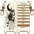 Owl Wood Knitting Needle Gauge & WPI Ruler – Craft Gift Knitting Gauge Ruler Axl AECH04-18753