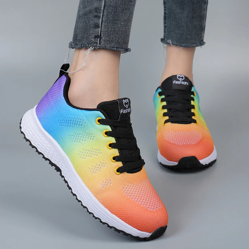 AZGB Women's Breathable Mesh Platform Sneakers | Walking Shoes Women's Sneakers Axl