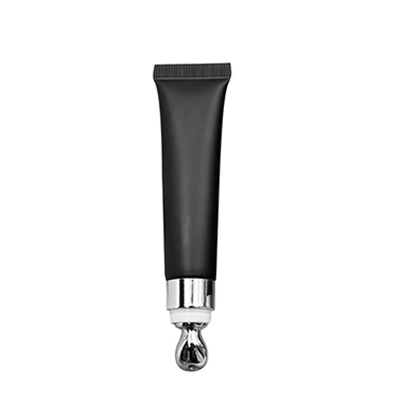 Vegan Lip Oil 15ml Squeeze Tube – Private Label Plumping Gloss Lip Oil Gloss Axl Black with Silver 50pcs with logo
