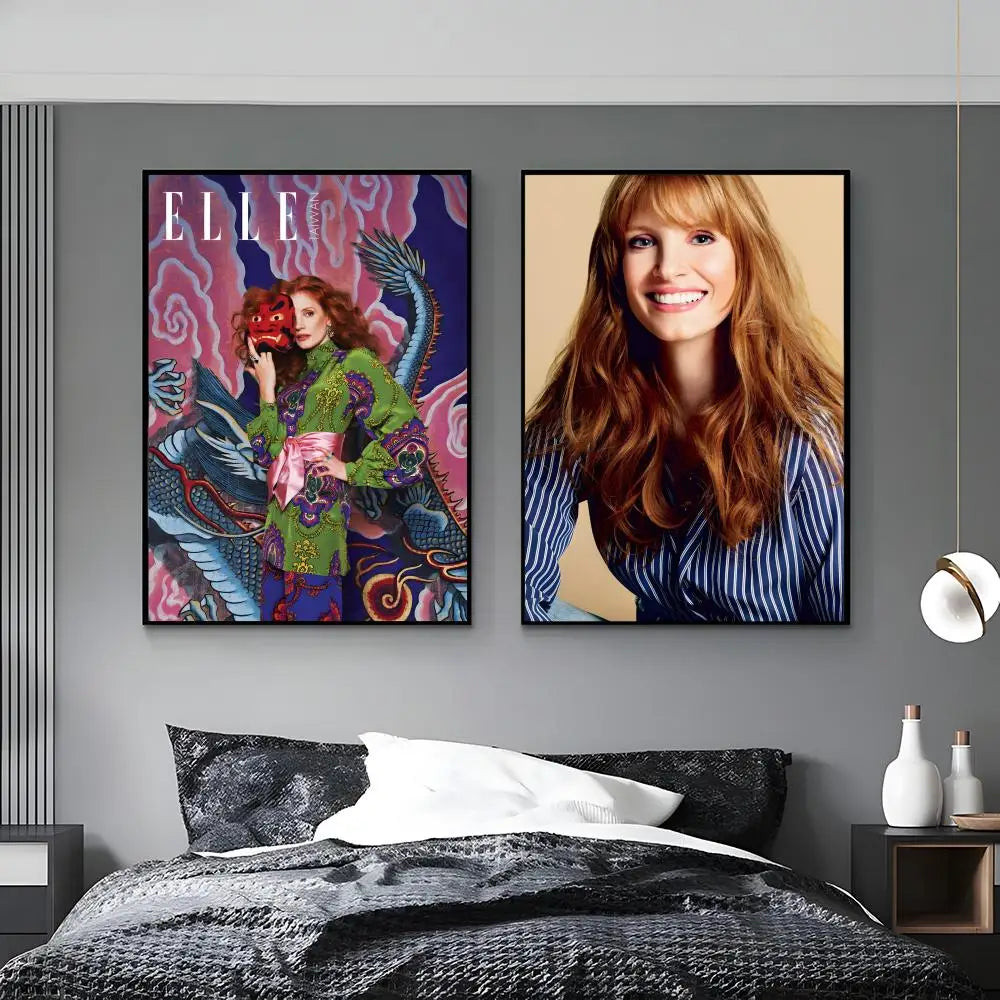 Jessica Chastain HD Art Poster – Waterproof Wall Decor Wall Art Poster Axl