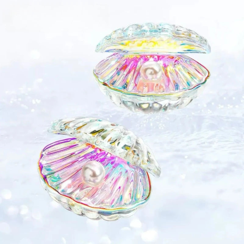 Shell Pearl Crystal Glass Figurine | Modern Art Tabletop Decor Glass Figurine Axl
