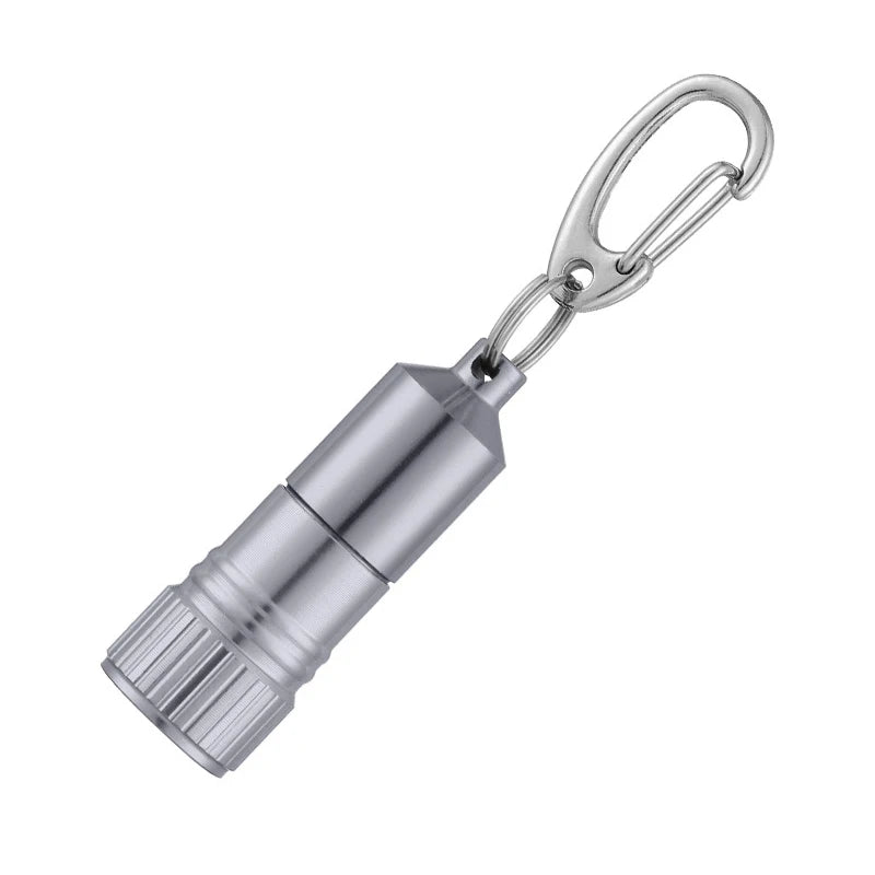Mini LED Keychain Flashlight – Compact Pocket Torch for Camping Keychain Flashlight Axl Gray