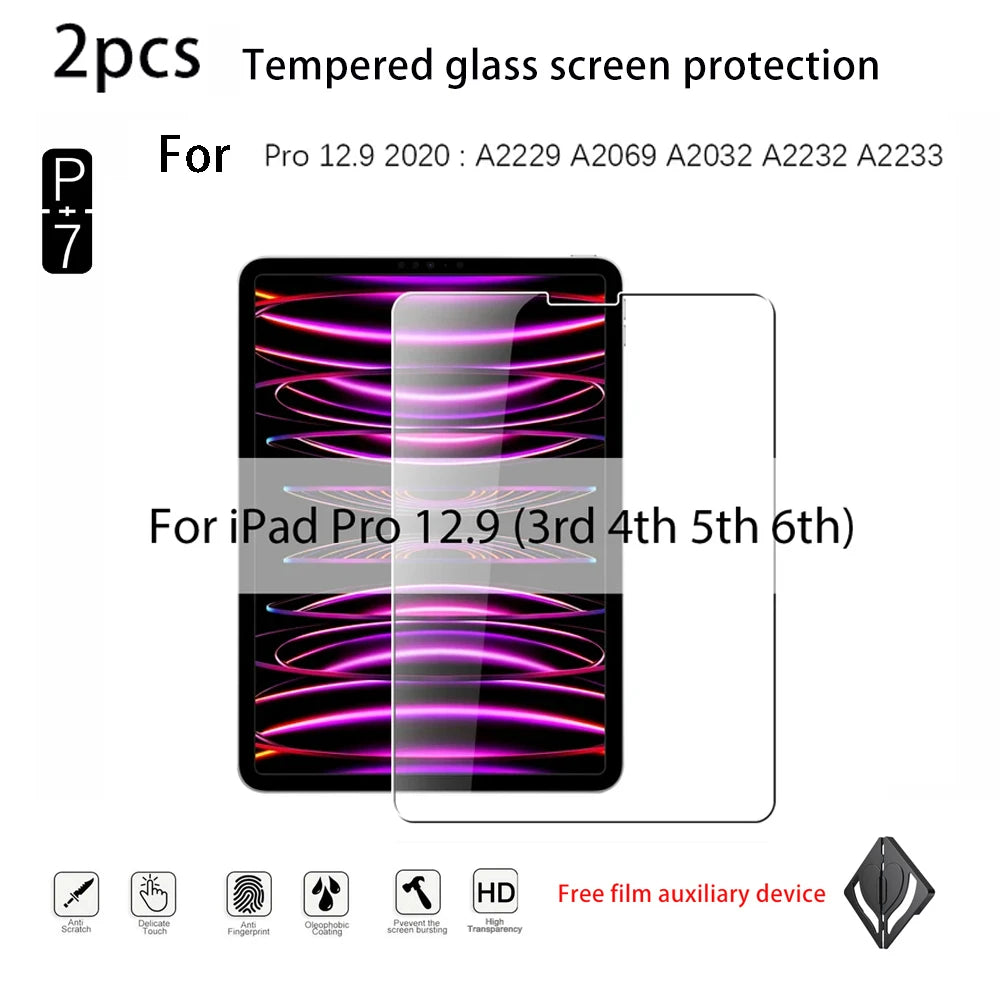 2-Pack Tempered Glass Screen Protector – iPad Pro 12.9" Screen Protector Axl iPadPro 12.9 2020