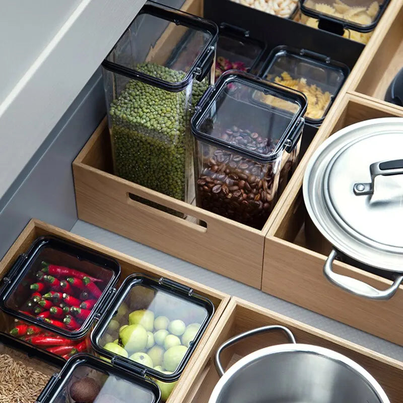 Airtight Transparent Food Storage Containers 460–1300ml Food Storage Containers Axl