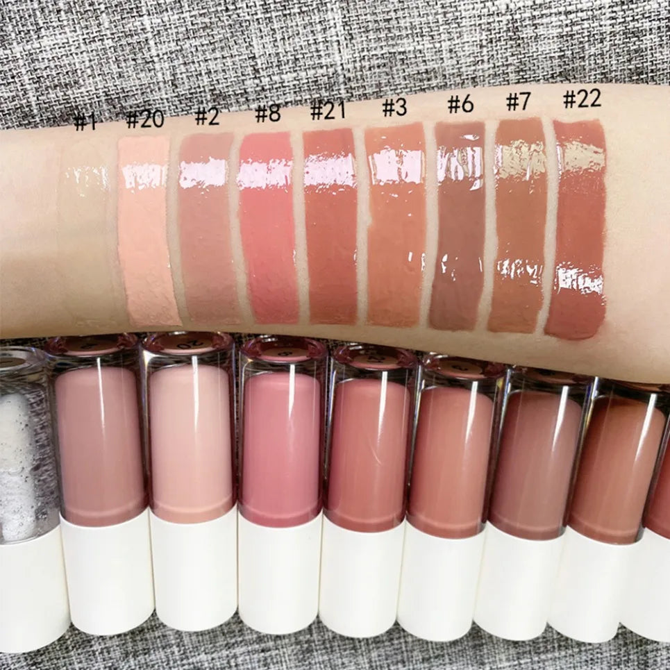 Nude Lip Gloss – Vegan, Moisturizing, Private Label Wholesale Lip Gloss Axl