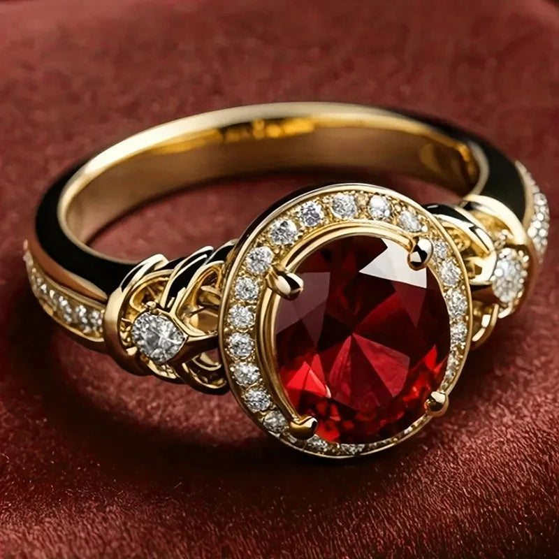 Huitan Cubic Zirconia Ring for Women | Engagement & Party Fashion Ring Axl A517 9
