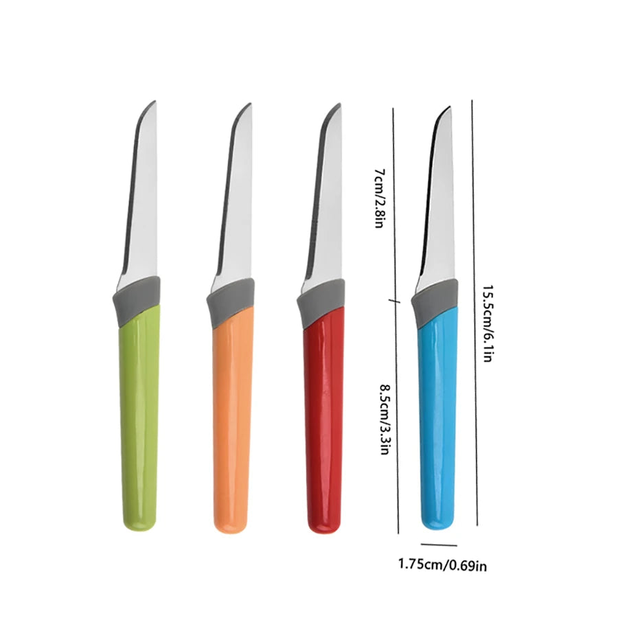 4-Piece Stainless Steel Paring Knife Set – Kitchen Chef Knives Kitchen Knife Set Axl A set of four