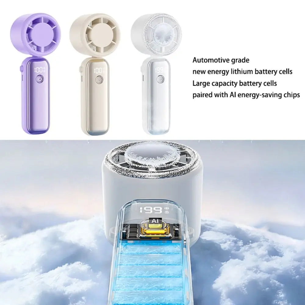 USB Rechargeable Mini Handheld Fan – 199 Speeds, Ultra-Quiet Handheld Fan Axl