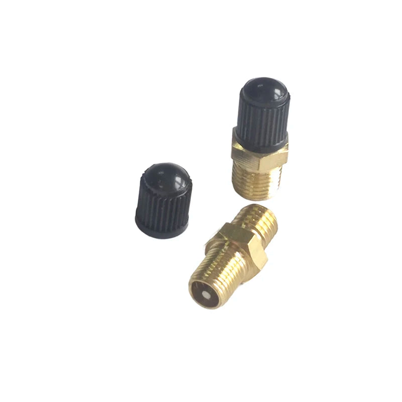 Hexagonal Brass Tank Fill Valve M8/M10 Threaded Valve Core Air Tank Valve Axl