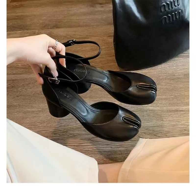 Women's Mary Jane Pumps – Round Toe Thick Block Heel Sandals Mary Jane Pumps Axl