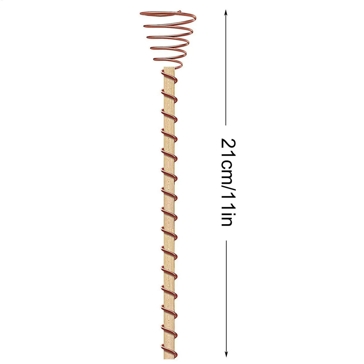 6-Pack Copper Coil Garden Stakes – Electroculture Plant Support Garden Plant Stakes Axl