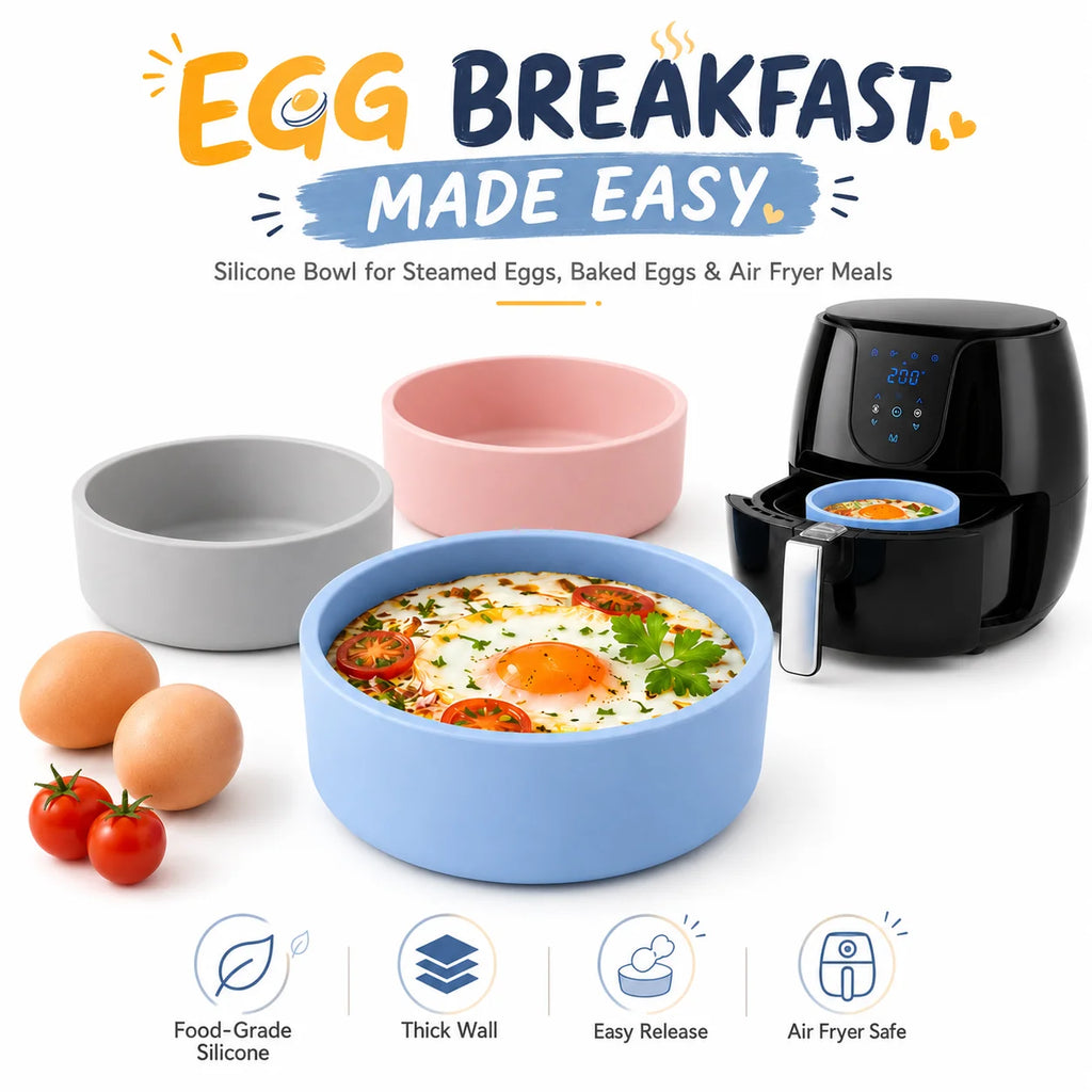 Silicone Egg Cooker Cups – BPA-Free Egg Bite Molds 2/4 Pack Silicone Egg Molds Axl