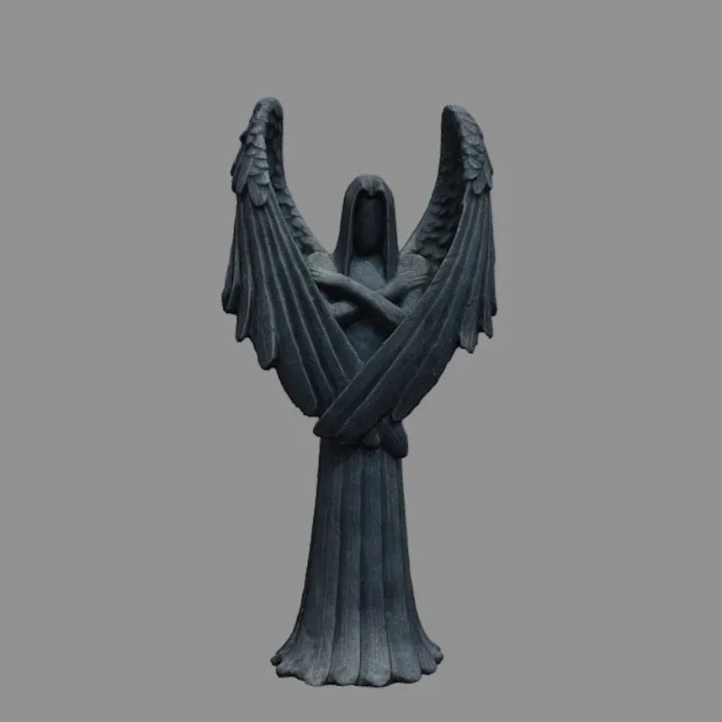 Fallen Angel Cthulhu Faceless Lucifer Resin Statue | Dark Decor Resin Decorative Statue Axl