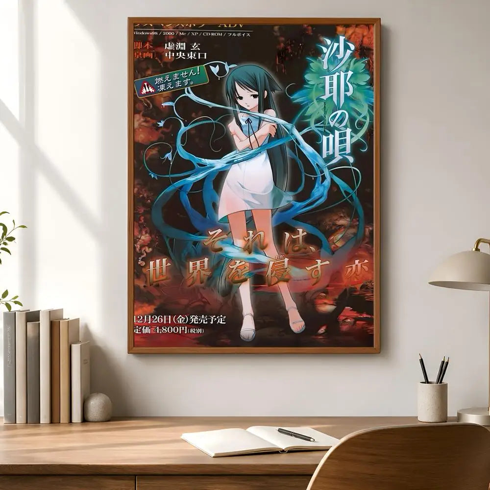 Song of Saya Wall Poster – Waterproof Peel & Stick PVC Art Game Art Poster Axl