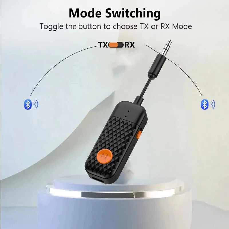 Bluetooth 5.4 Audio Transmitter & Receiver – 3.5mm AUX Adapter Bluetooth Audio Adapter Axl
