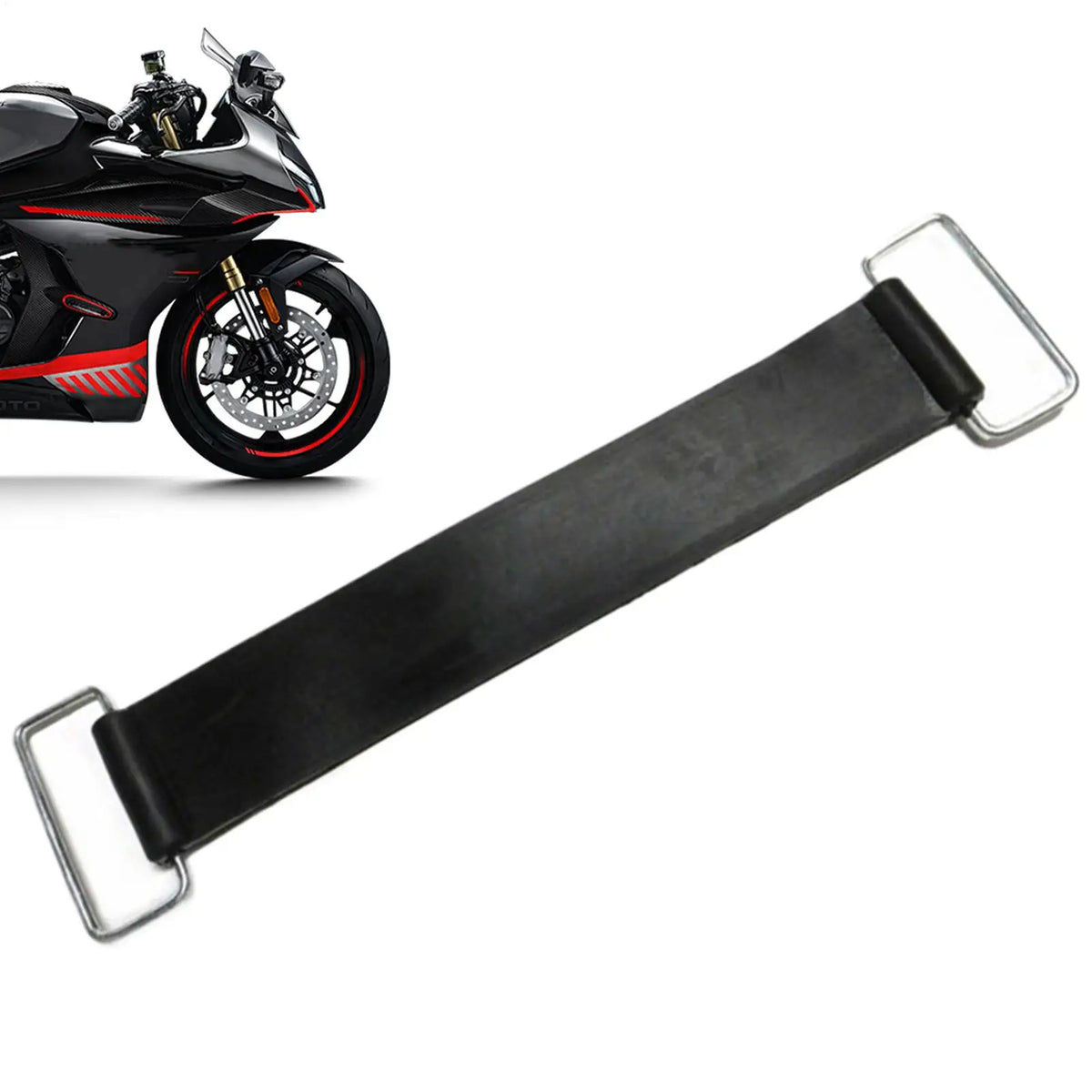 Stretchable Motorcycle Battery Strap – Secure Hold Band Battery Hold-Down Strap Axl