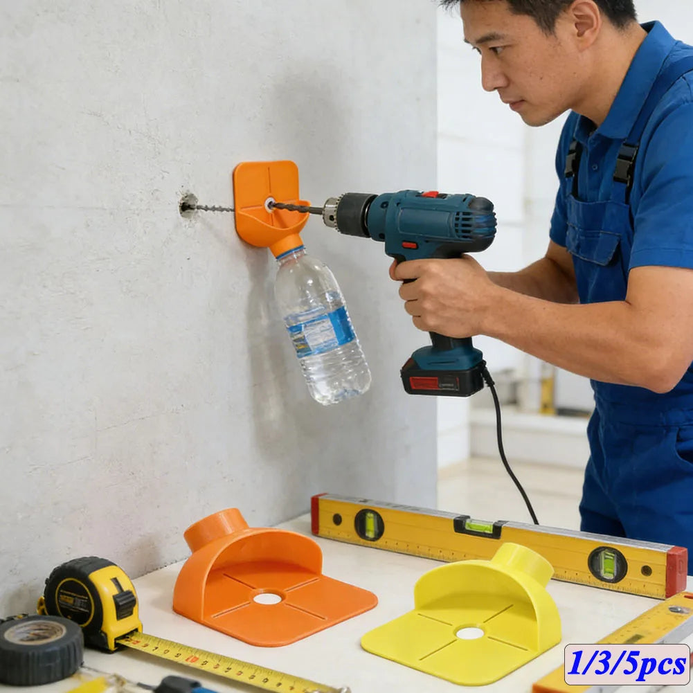 Drill Dust Collector – Wall Drilling Dustproof Device 1/3/5 Pcs Drill Dust Collector Axl