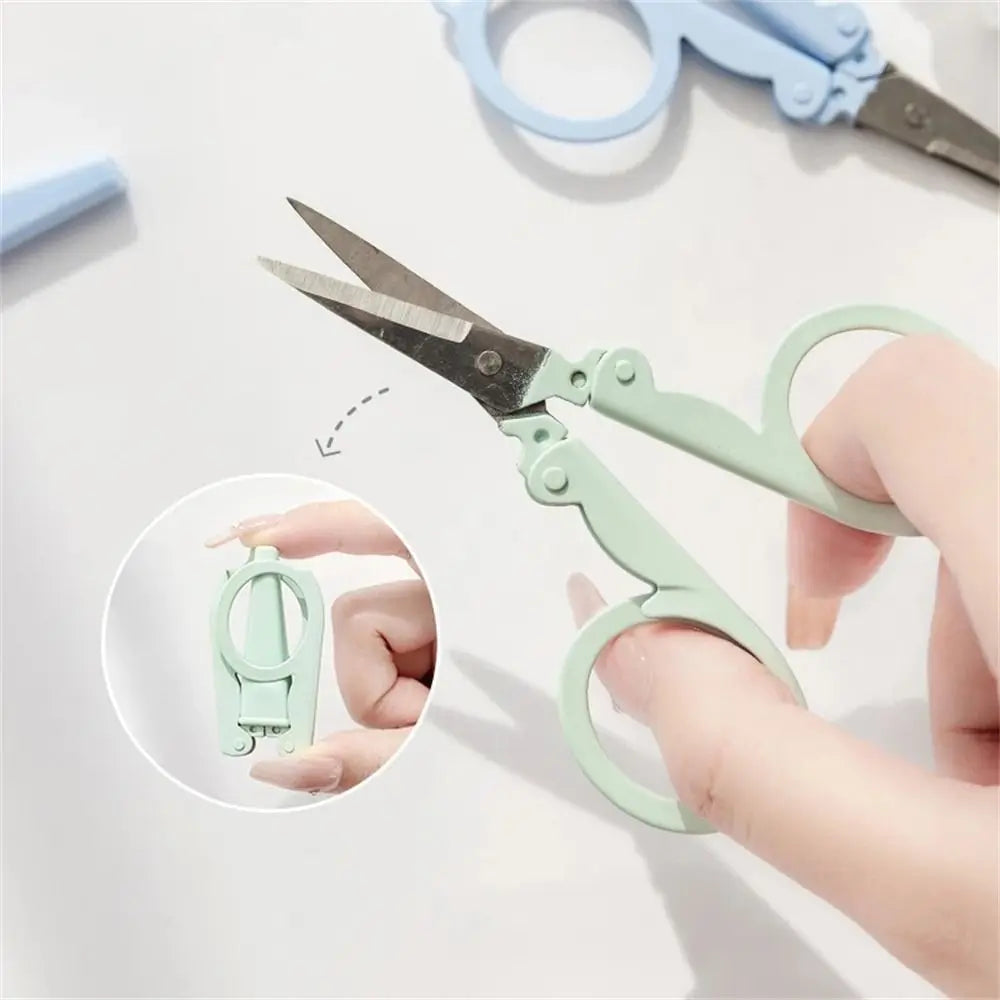 Morandi Folding Scissors – Stainless Steel Keychain Cutter Folding Scissors Axl