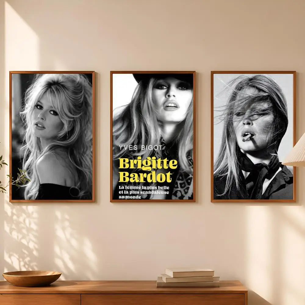 Brigitte Bardot Self-Stick HD PVC Wall Art Poster – Waterproof Wall Art Poster Axl