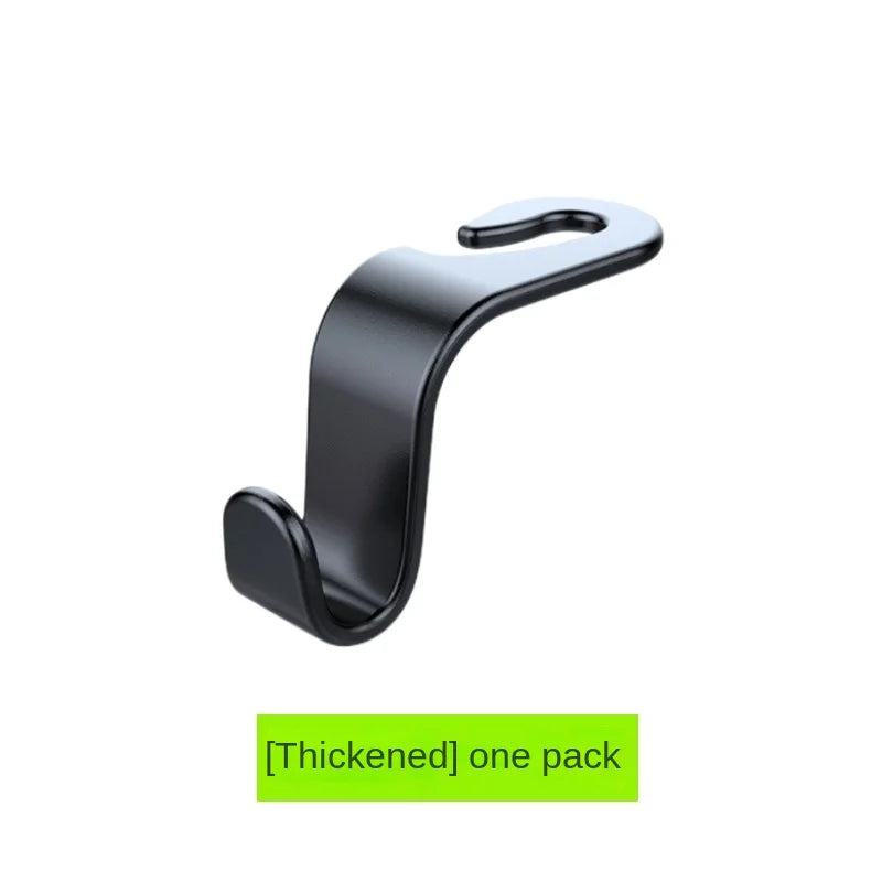 Car Headrest Hook Organizer – Universal Back Seat Hanger 1/2/4 Pcs Car Seat Hook Axl black 1PC
