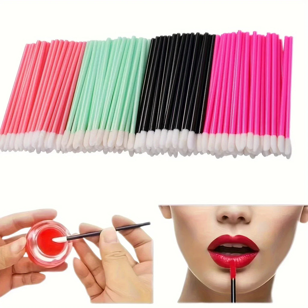 200 Pcs Lip Brush Sticks – Eyelash, Eyebrow & Mask Applicator Makeup Applicator Set Axl Default Title