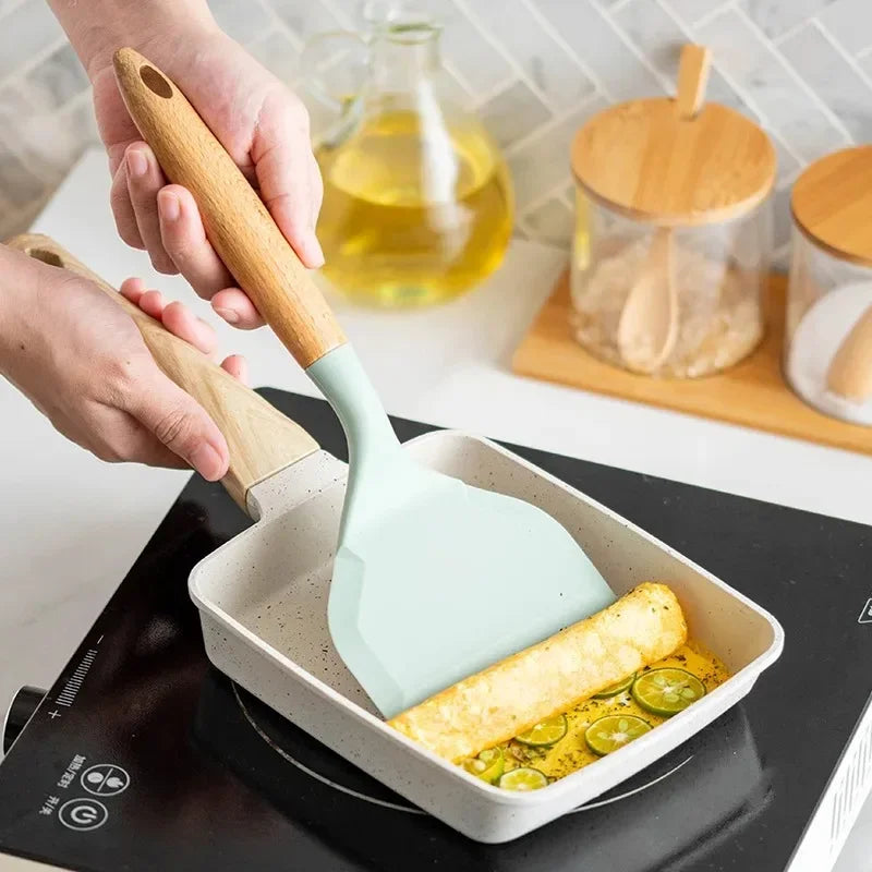 Wide Silicone Spatula – Non-Stick Pizza Shovel & Kitchen Tool Silicone Spatula Axl
