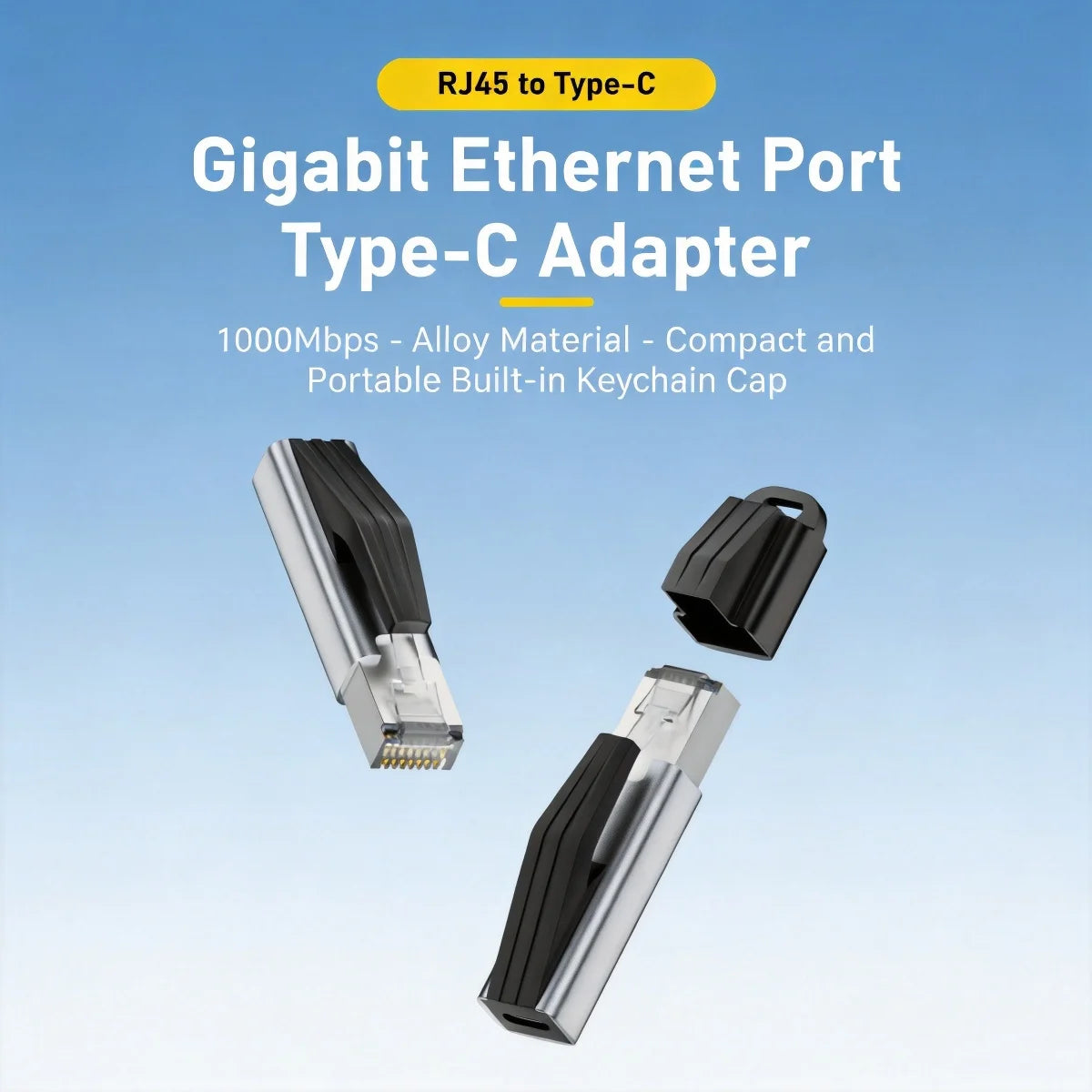 USB-C to Ethernet Adapter 1Gbps Gigabit RJ45 Network Converter Network Adapter Axl