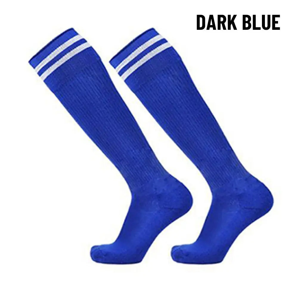Kids Non-Slip Grip Football Socks – Breathable Sports Socks Kids Football Socks Axl dark blue