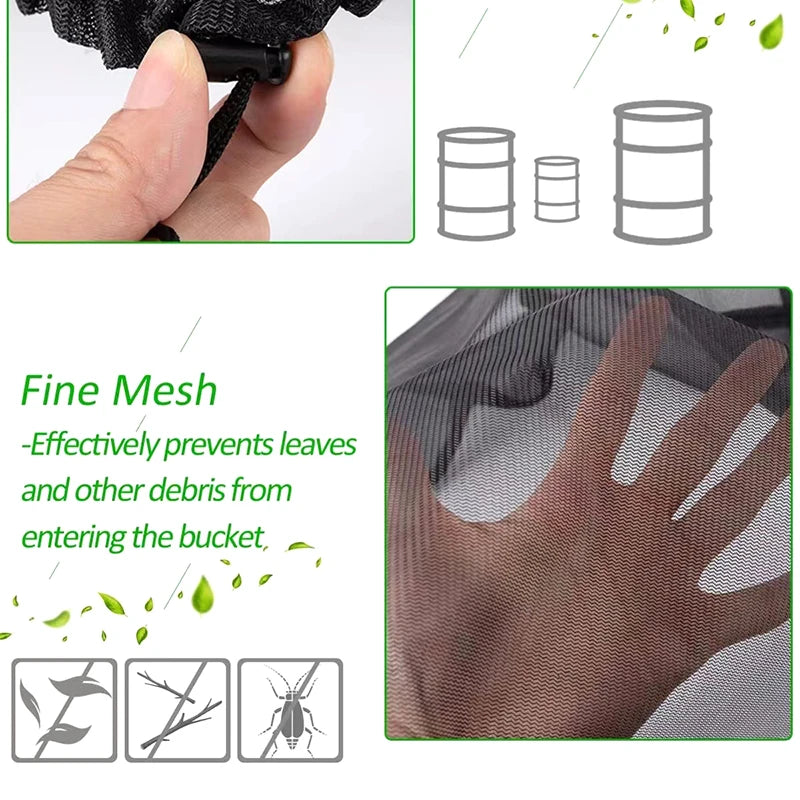 Mesh Cover Netting for Rain Barrels – Anti-Mosquito Tank Cover Rain Barrel Cover Axl