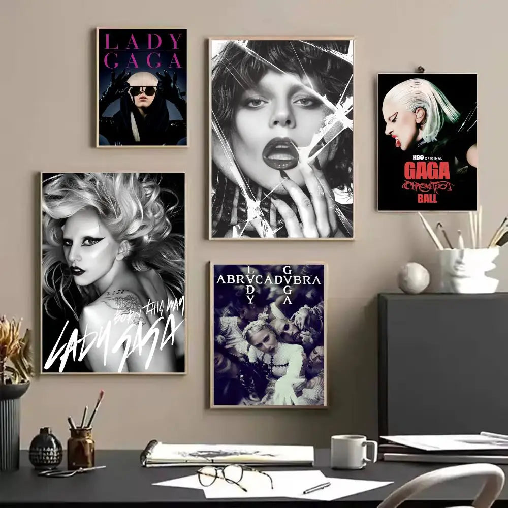 Lady Gaga Canvas Wall Art Poster – Unframed Home Decor Gift Canvas Wall Art Axl