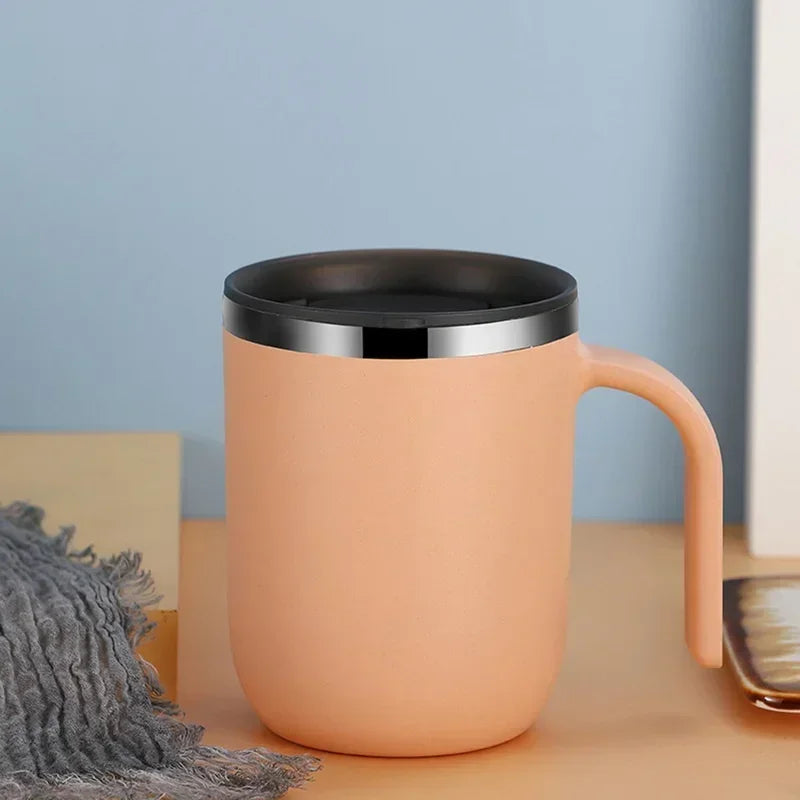 Stainless Steel Insulated Travel Mug – Large Capacity Coffee Cup Insulated Travel Mug Axl 400ml Pink