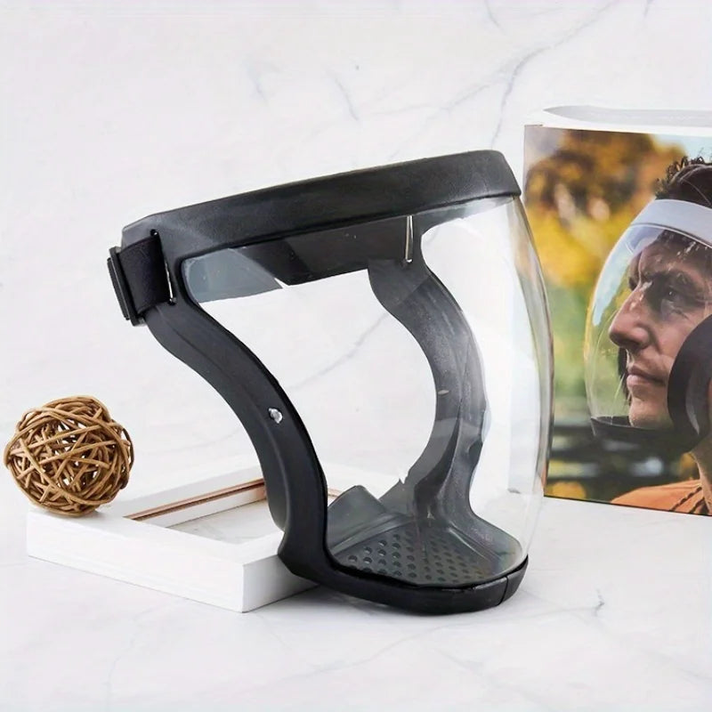 Anti-Fog Clear Full Face Shield – Adjustable Headband Full Face Shield Axl