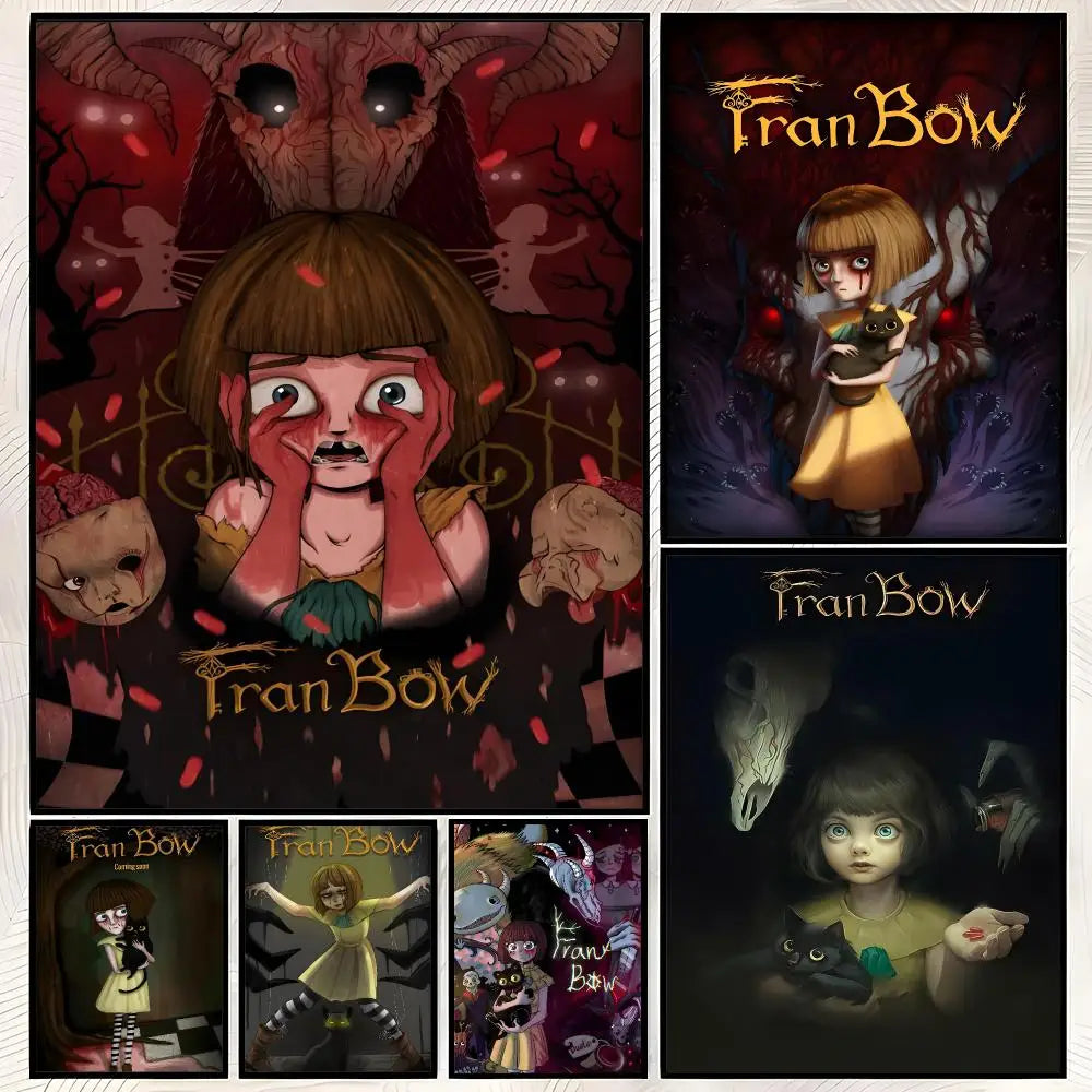 Fran Bow Self-Stick HD Wall Poster – Waterproof Art Decor Wall Art Poster Axl