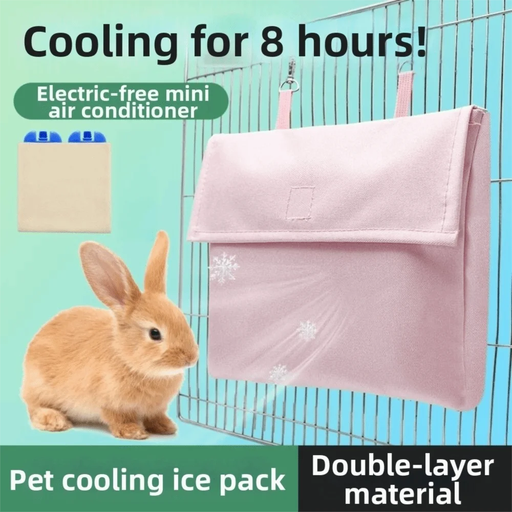 Pet Cage Ice Pack Cooling Pouch with Hook – Small Animals Pet Cooling Pouch Axl