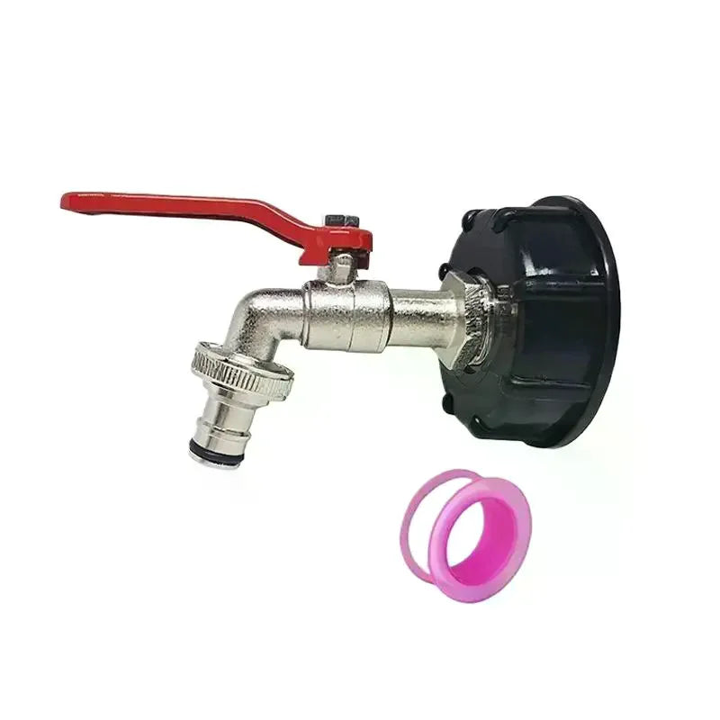 IBC Tank Faucet Hose Adapter – Zinc Alloy with Seal Tape Tank Hose Adapter Axl