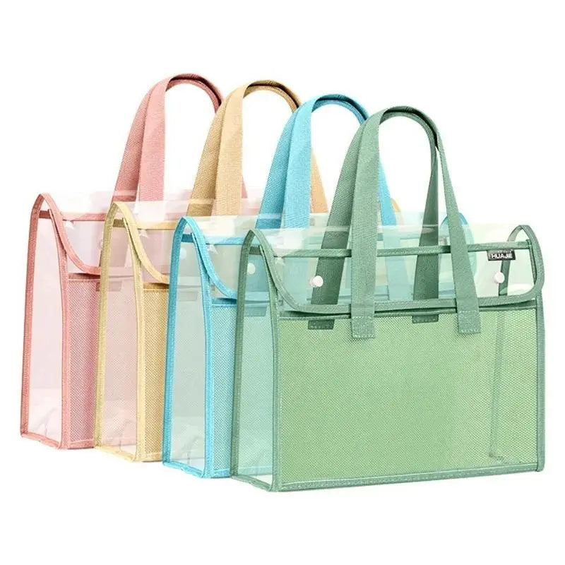 Clear PVC Exam Tote Bag – Waterproof Stationery Organizer Exam Tote Bag Axl
