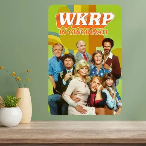 WKRP in Cincinnati Metal Sign – Retro TV Wall Decor Metal Wall Sign Axl aluminum sign aluminum 14x20cm