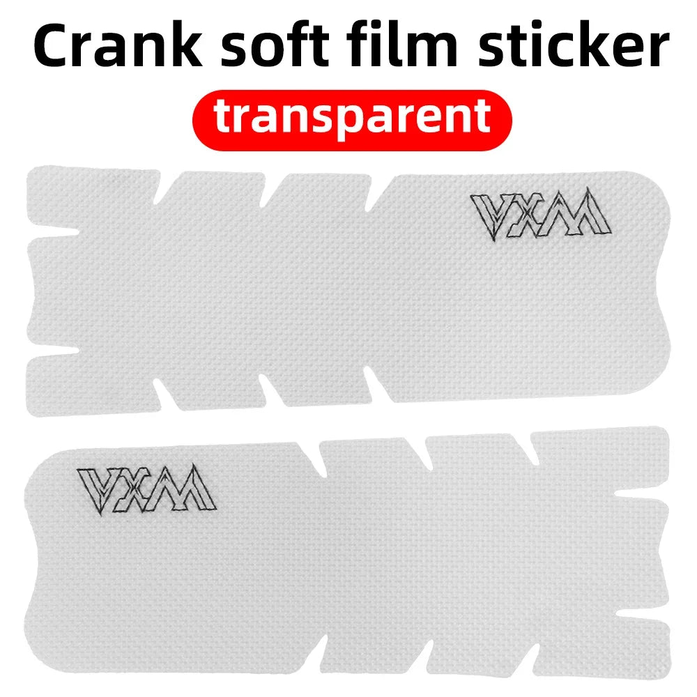 VXM Bicycle Crank Protector Stickers – Anti-Scratch 3D PVC Film Bike Crank Protector Axl Transparent